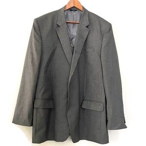 J.M. HAGGAR Classic Fit Suit Jacket Blazer Gray, size Men’s 52L